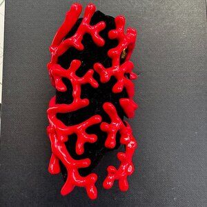 Zara red and gold coral style bracelet